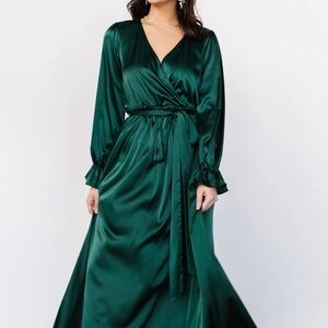 Baltic Born Holly Satin Wrap Dress
